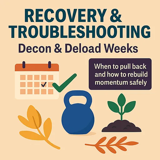 Recovery calendar and rest icon